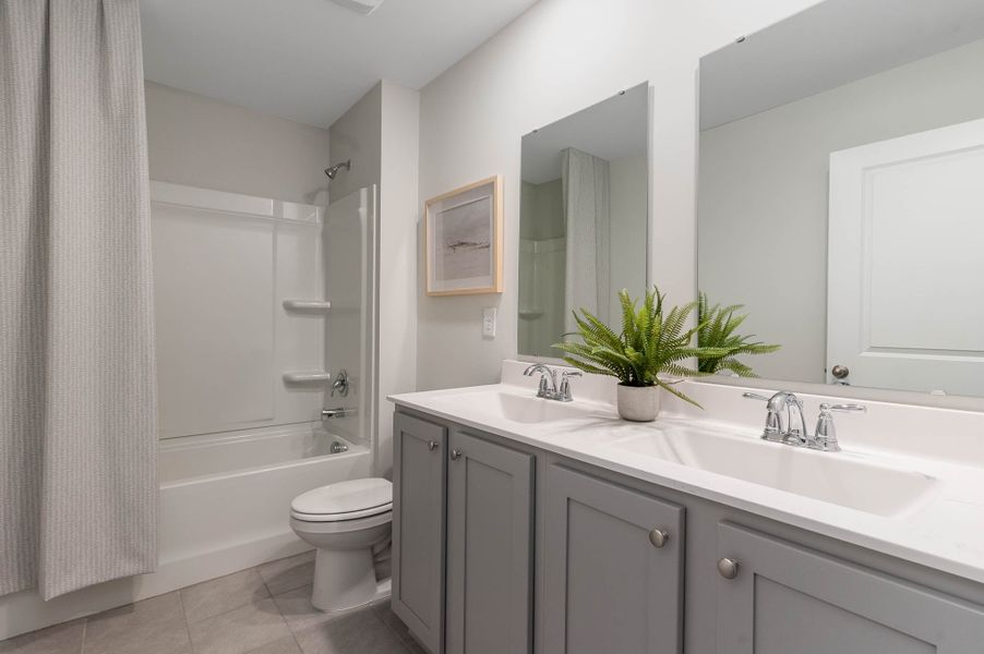 Furnished interior in a model home at Ridgefield in Conway (Image 45).