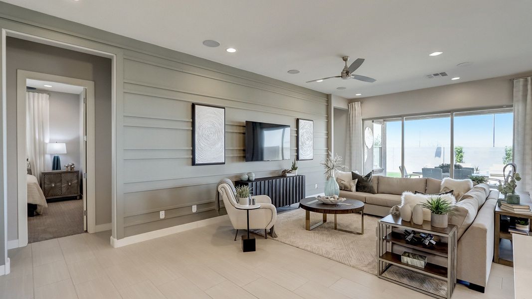 Furnished interior in a model home at Canyon Views - Hacienda in Litchfield Park (Image 11).