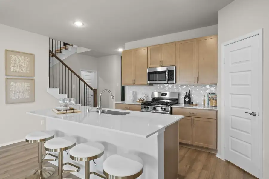 Furnished interior in a model home at Arcadia Ridge in San Antonio (Image 9).