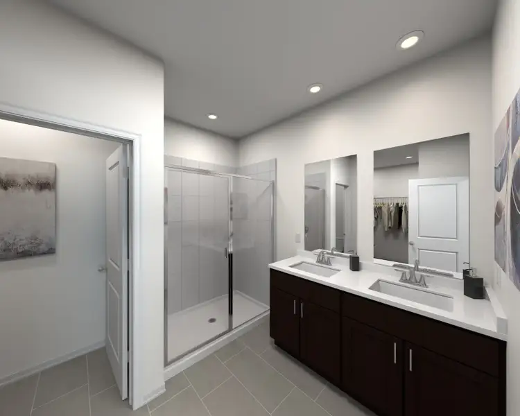 Primary bathroom in the Sawyer floorplan
