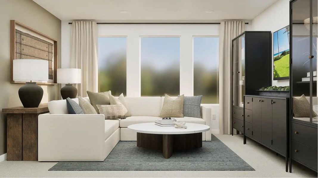Furnished interior in a model home at Waterlin in St. Cloud (Image 8).