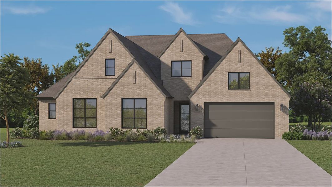 Front exterior of a home in the Mosaic community, located in Prosper, TX (Image 8).