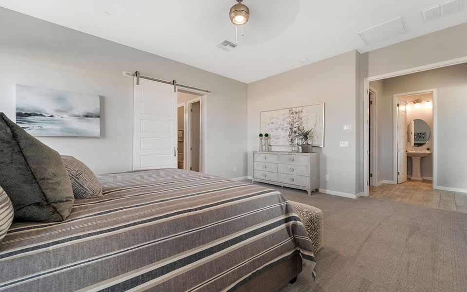 Furnished interior in a model home at Heritage Pointe in Chino Valley (Image 29).