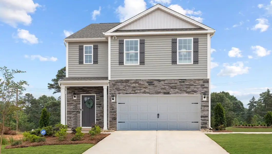 Front exterior of a home in the Cardinal Creek community, located in Charlotte, NC (Image 4).