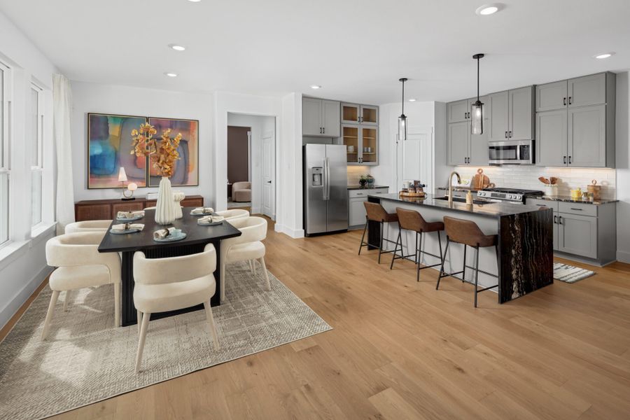 Furnished interior in a model home at Chelsea Commons in Allen (Image 18). Furnished interior in a model home at Chelsea Commons in Allen (Image 18).