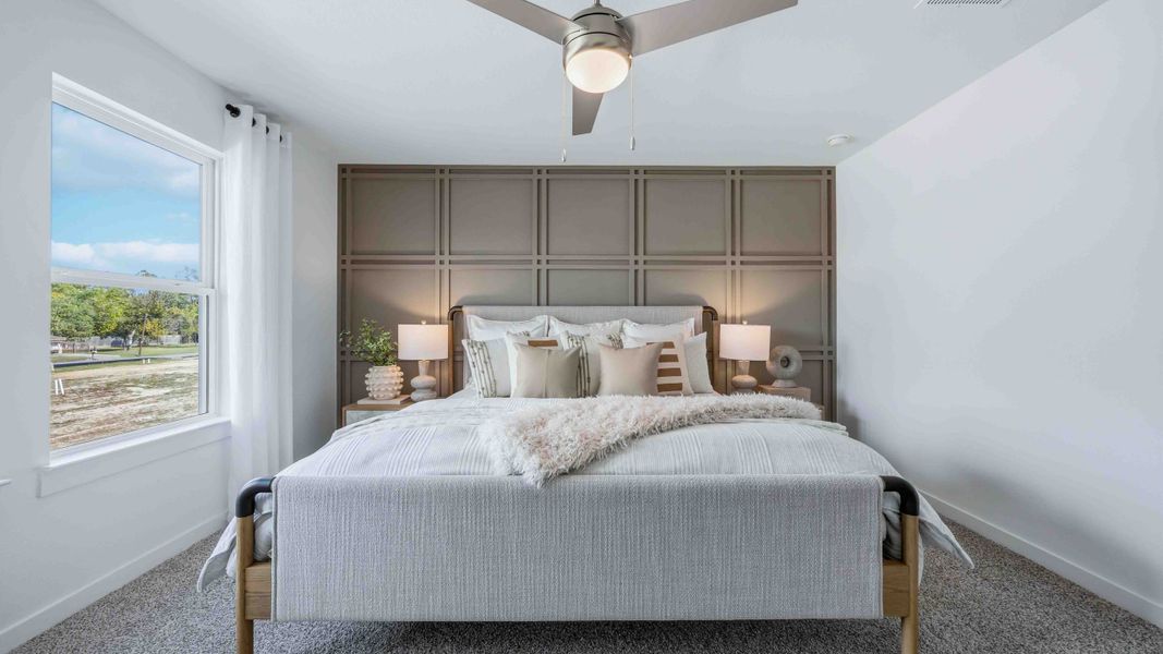 Furnished interior in a model home at Highland Court in Houston (Image 18). Furnished interior in a model home at Highland Court in Houston (Image 18).