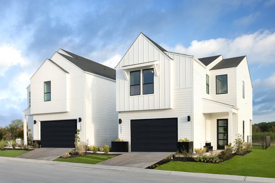Front exterior of a home in the The Villas Collection at Novel community, located in Austin, TX (Image 3).