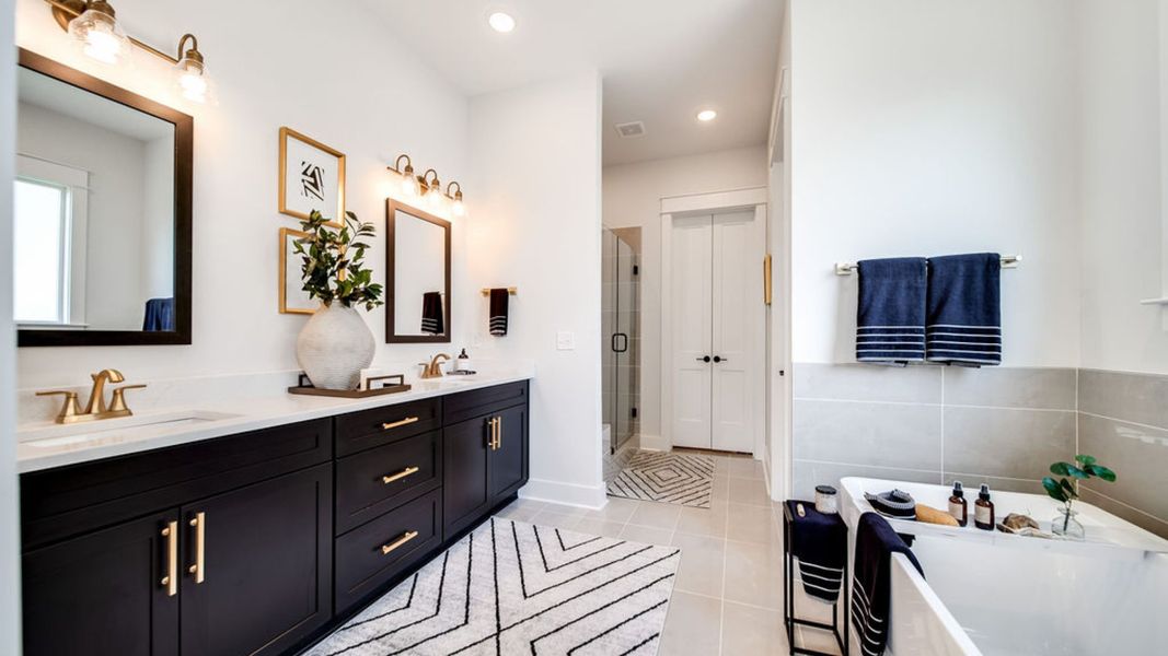Furnished interior in a model home at Shelton Square in Murfreesboro (Image 29).