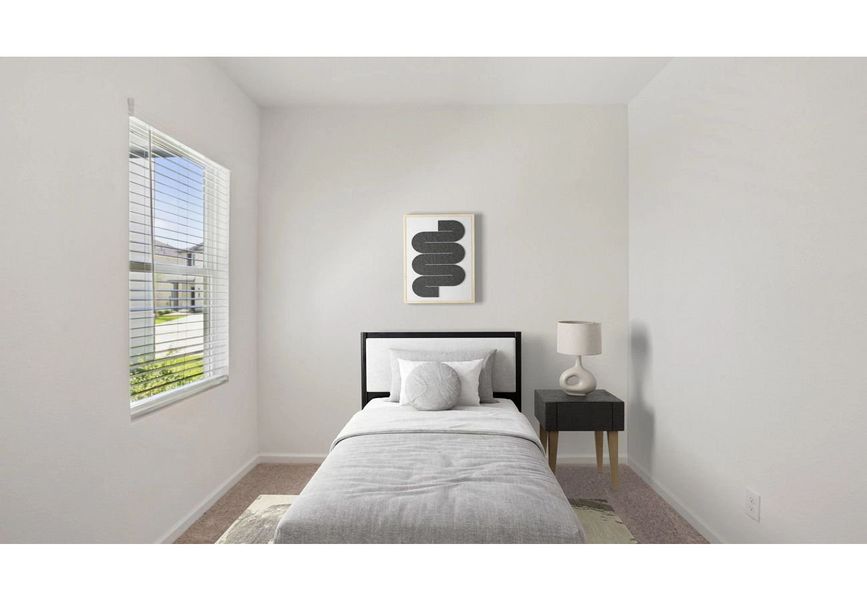 Furnished interior in a model home at Saddlebrook Ranch in Schertz (Image 6).