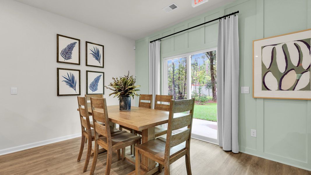 Furnished interior in a model home at The Cove at Mallard Crossing in Summerville (Image 13).