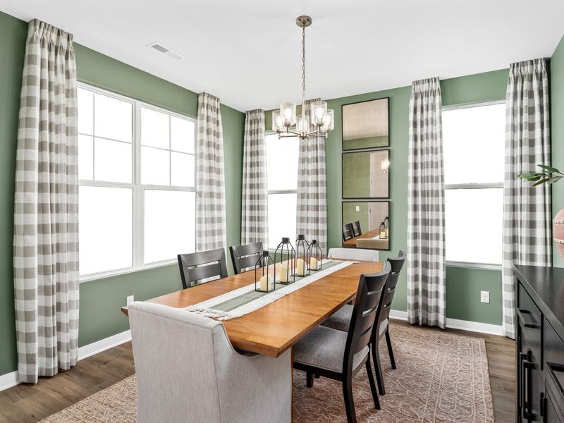 Furnished interior in a model home at Calista Farms in White House (Image 8). Furnished interior in a model home at Calista Farms in White House (Image 8).