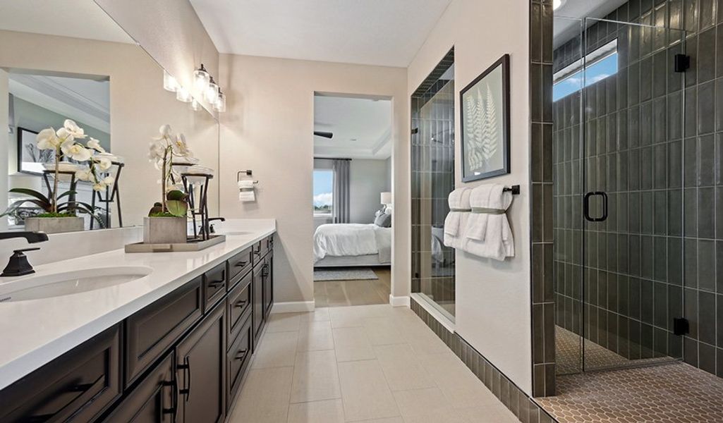 Furnished interior in a model home at Skyline at Parkvale in Littleton (Image 10). Furnished interior in a model home at Skyline at Parkvale in Littleton (Image 10).