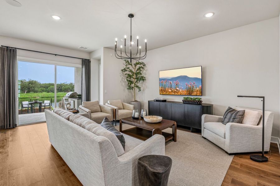 Furnished interior in a model home at Bluff Haven in Georgetown (Image 4).