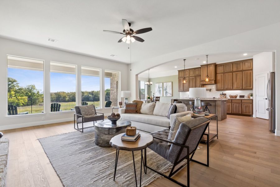 Furnished interior in a model home at Massey Meadows in Midlothian (Image 11).