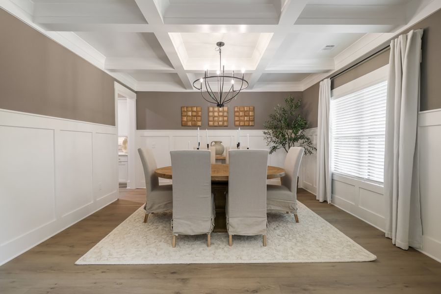 Furnished interior in a model home at St. Regis in Oxford (Image 15).