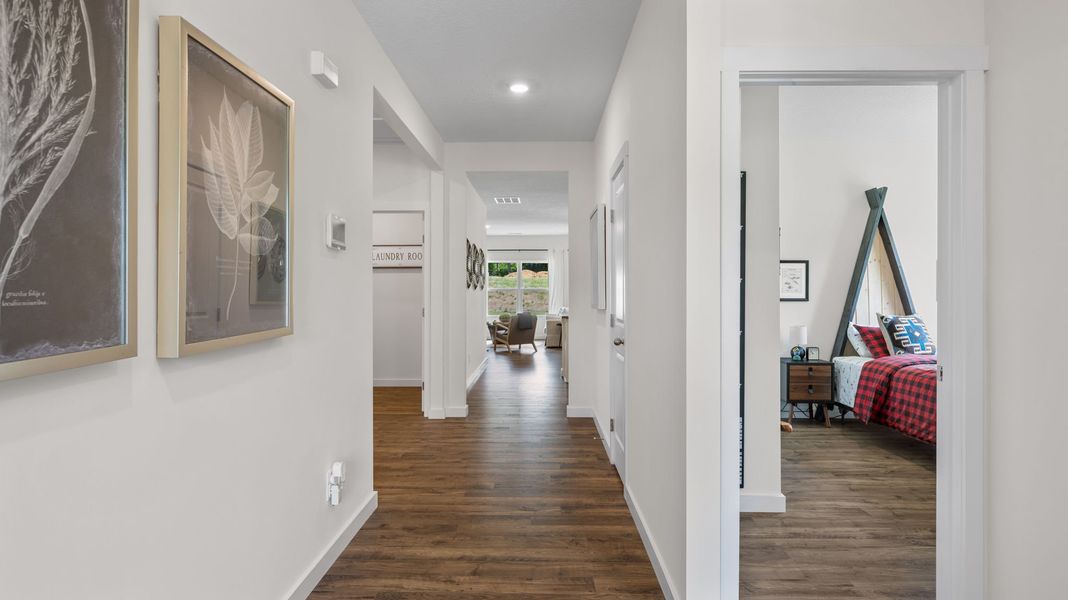 Furnished interior in a model home at Hillcrest Landing in McDonald (Image 4).
