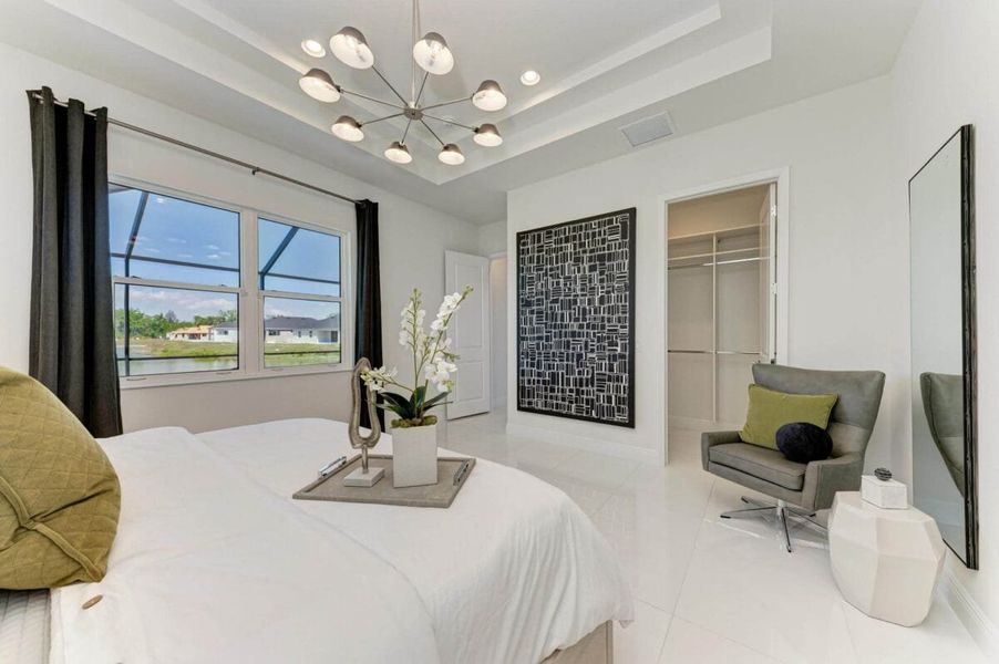 Furnished interior in a model home at The Willows in Parrish (Image 96).