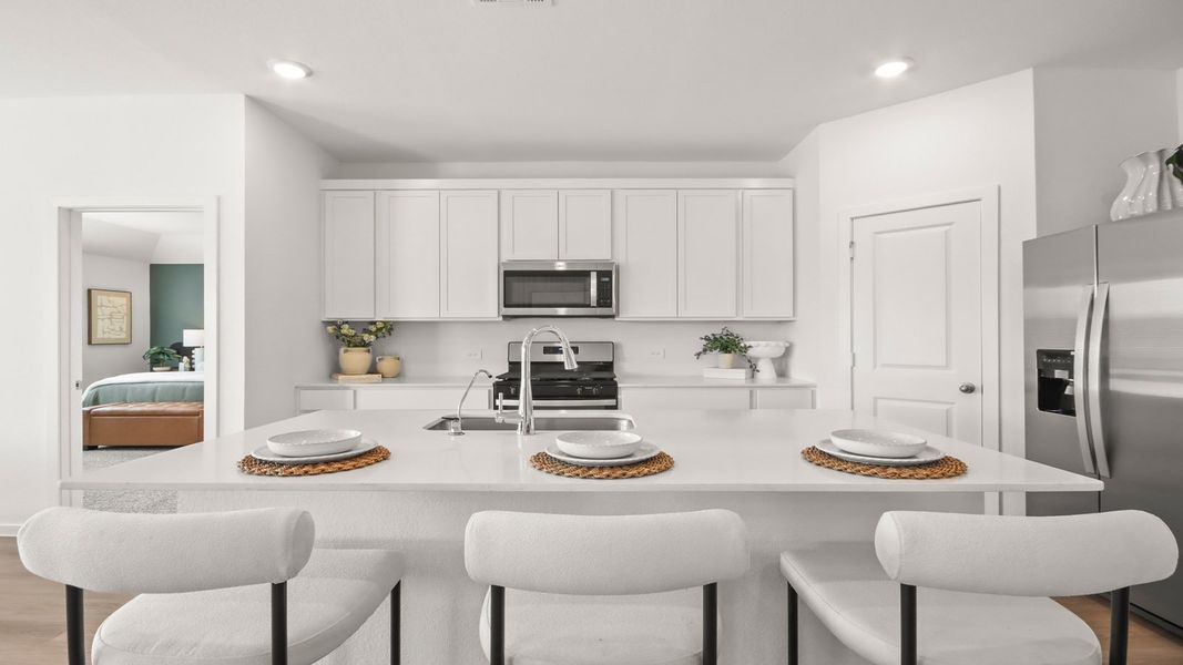 Furnished interior in a model home at Medina in Dayton (Image 25).