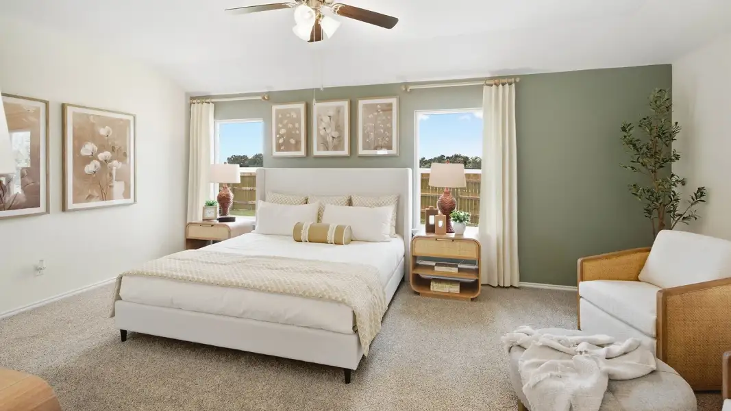 Furnished interior in a model home at Wildwood Estates in Nolanville (Image 19).