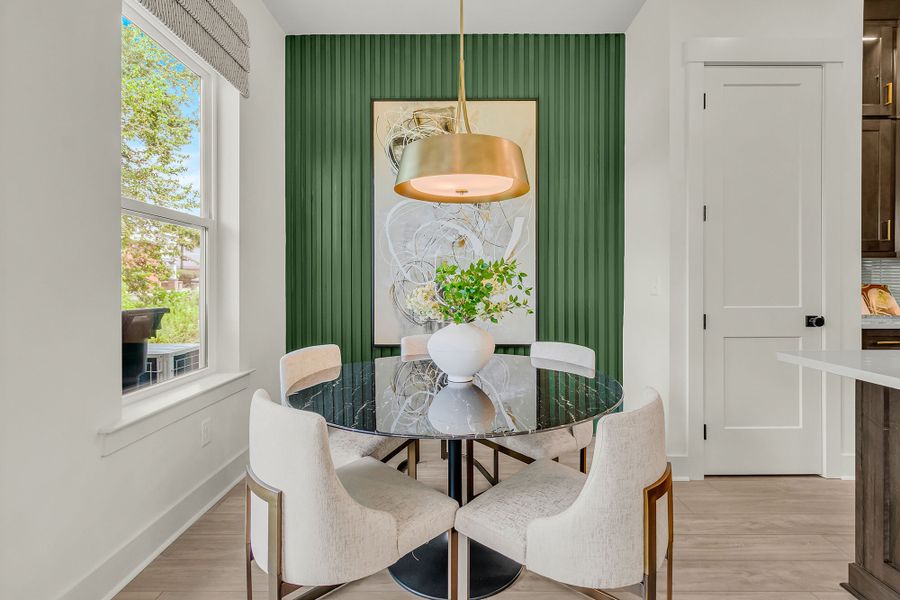 Furnished interior in a model home at Crosscreek Walk – Overlook in Charleston (Image 6). Furnished interior in a model home at Crosscreek Walk – Overlook in Charleston (Image 6).