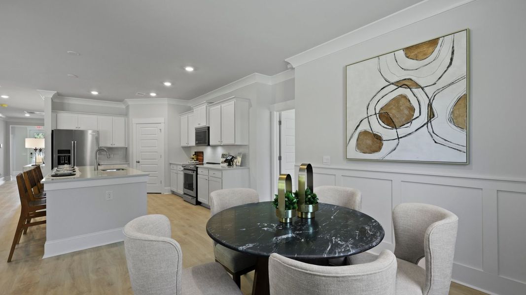 Furnished interior in a model home at Berkeley Bay in Ridgeville (Image 39).