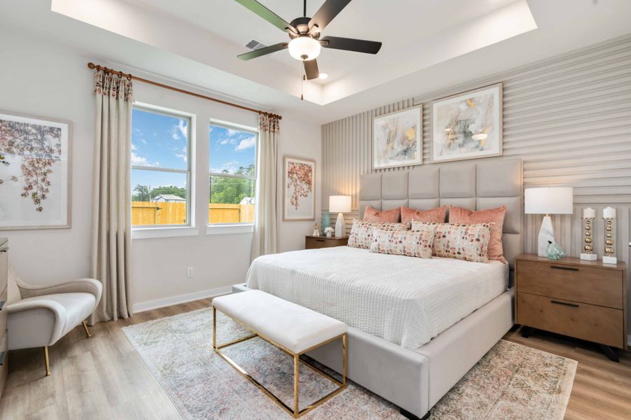 Furnished interior in a model home at Splendora Fields in Splendora (Image 19).