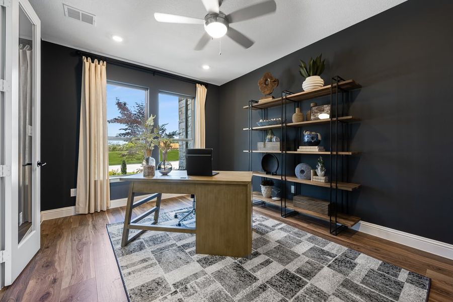 Furnished interior in a model home at The Ranch at Uptown Celina 60s in Celina (Image 52).