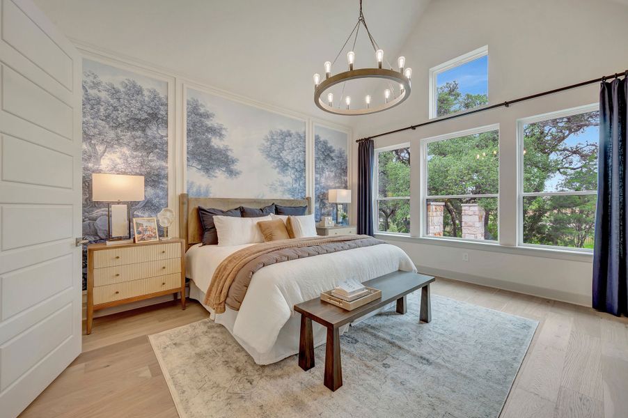 Furnished interior in a model home at Kissing Tree – Summit Series in San Marcos (Image 52).