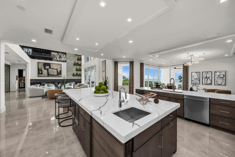 Furnished interior in a model home at Legends Bay in Bradenton (Image 179).