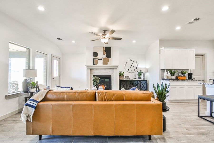 Furnished interior in a model home at Abbey Glen in Lubbock (Image 14). Furnished interior in a model home at Abbey Glen in Lubbock (Image 14).