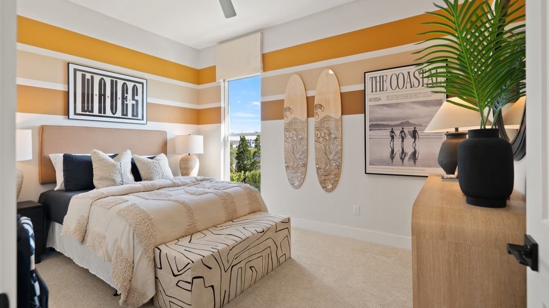 Furnished interior in a model home at Mandarin Grove in Palmetto (Image 20). Furnished interior in a model home at Mandarin Grove in Palmetto (Image 20).