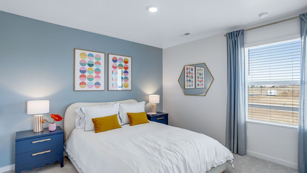 Furnished interior in a model home at Granary in Johnstown (Image 18).