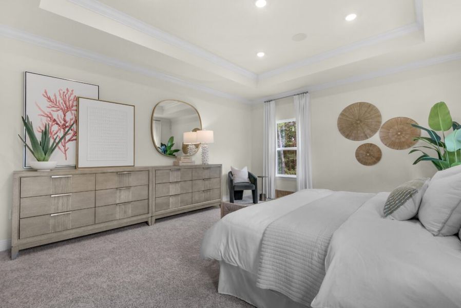 Furnished interior in a model home at Las Colinas in Milton (Image 16).