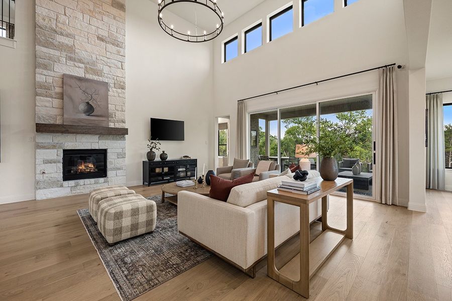 Furnished interior in a model home at Park Hills in Rockwall (Image 6). Furnished interior in a model home at Park Hills in Rockwall (Image 6).