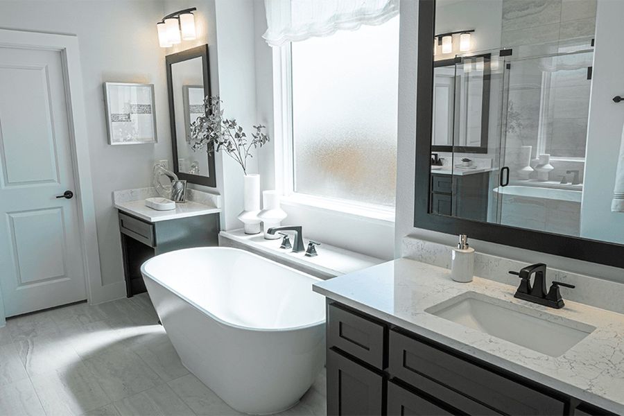 Furnished interior in a model home at Solterra in Mesquite (Image 20).