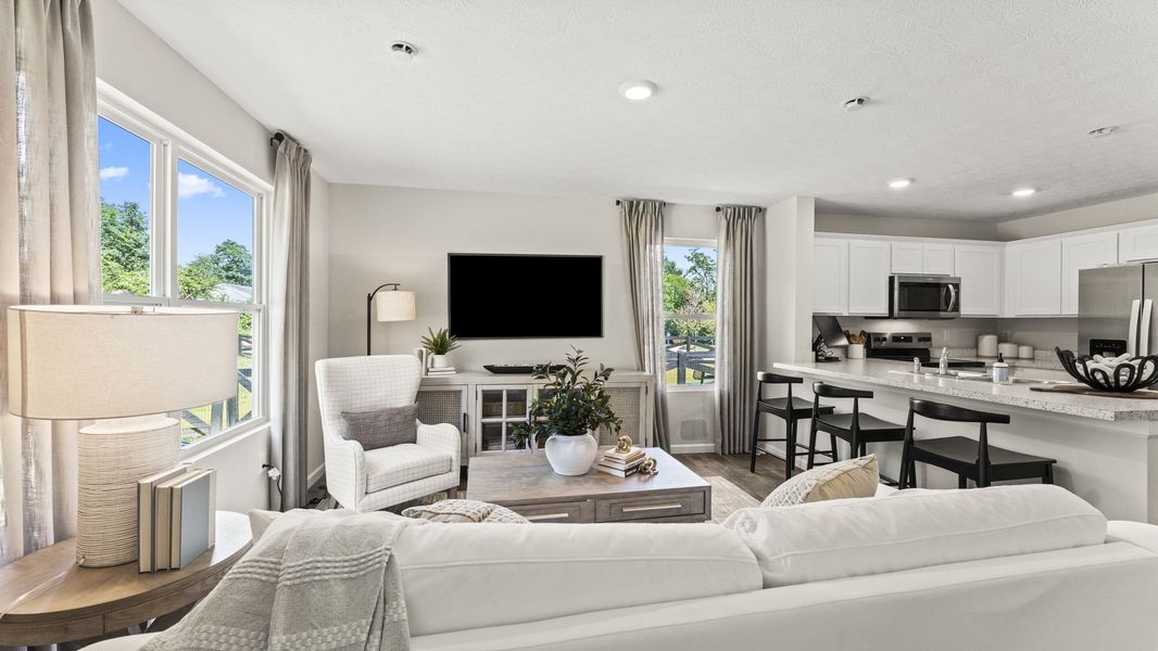 Furnished interior in a model home at Bancroft Place in Jackson (Image 7).