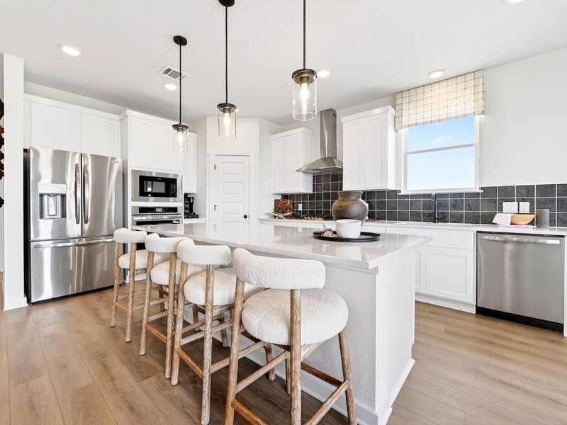 Furnished interior in a model home at Parks at Foster Crossing in Anna (Image 16).