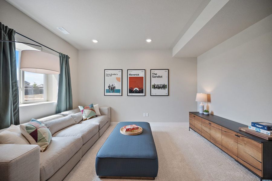 Furnished interior in a model home at Trails at Aspen Ridge-3 in Colorado Springs (Image 20). Furnished interior in a model home at Trails at Aspen Ridge-3 in Colorado Springs (Image 20).