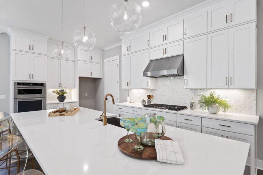 Furnished interior in a model home at The Shoal in Santa Rosa Beach (Image 10).