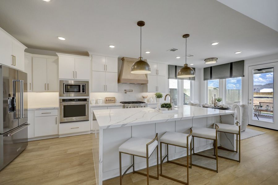 Furnished interior in a model home at Harvest Green - 60' in Richmond (Image 8).