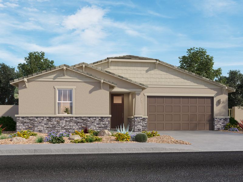 Front exterior of a home in the Naranja Trails community, located in Oro Valley, AZ (Image 14).