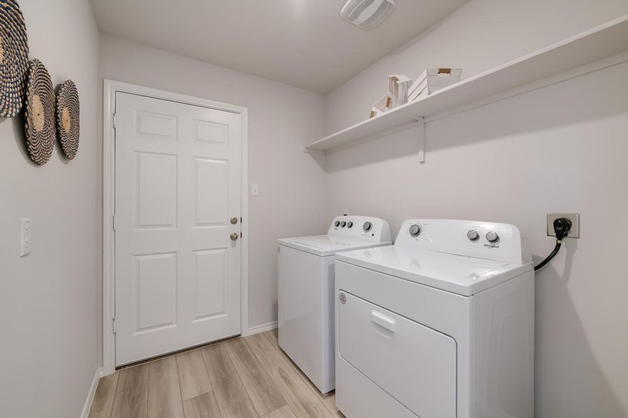 Furnished interior in a model home at Willow Glenn in Temple (Image 24).