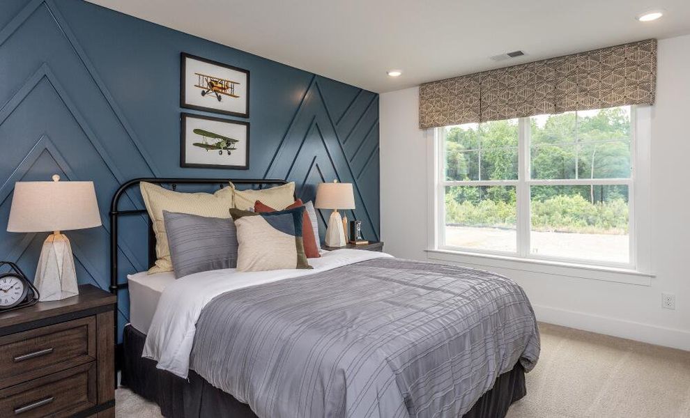 Furnished interior in a model home at Cedar Ridge in Angier (Image 32).