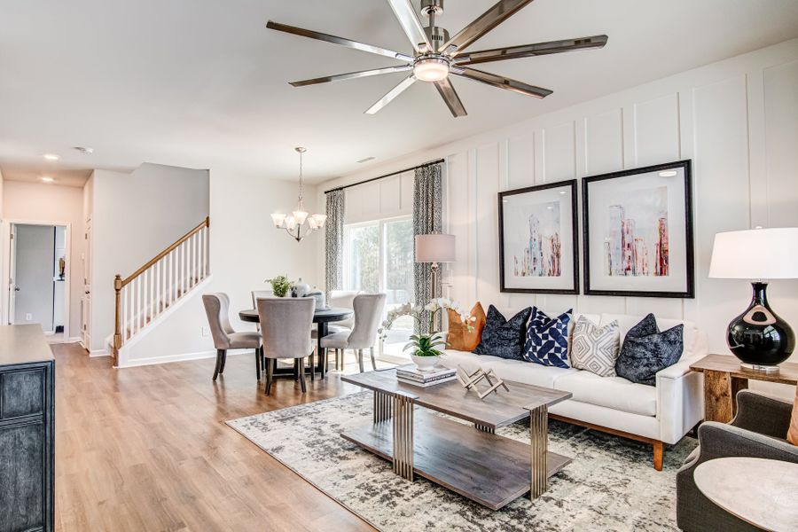 Furnished interior in a model home at Sandy Springs in Aberdeen (Image 14).