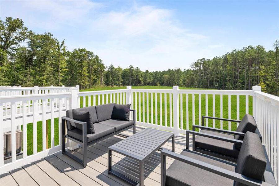 Have a private patio or deck with plenty of room for friends, family, and pets to enjoy. Have a private patio or deck with plenty of room for friends, family, and pets to enjoy.