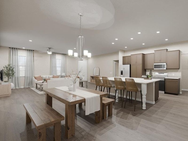 Inside, you will find spacious, open-concept living space. (Artist`s rendering)