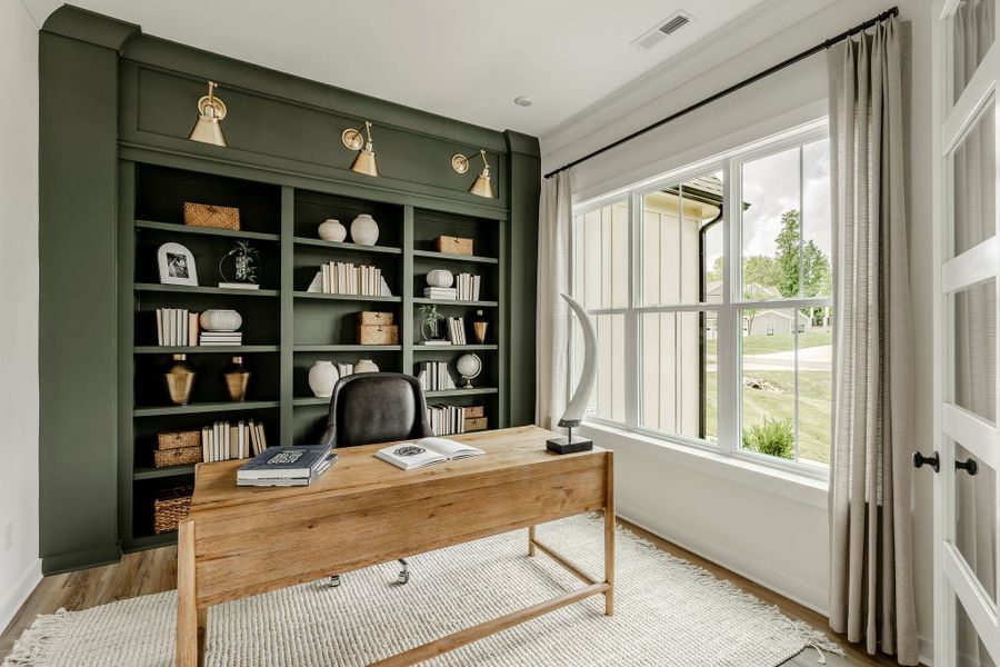 Furnished interior in a model home at Edgewater on Lake Tillery Waterfront in Norwood (Image 9).