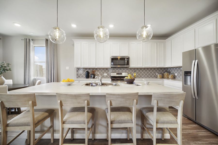 Furnished interior in a model home at Sorella in Tomball (Image 9).