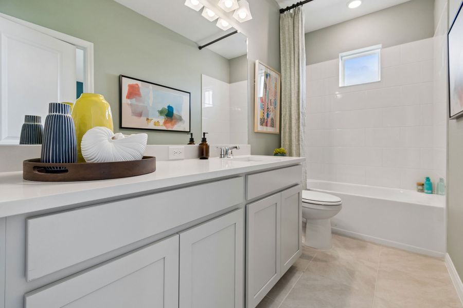 Furnished interior in a model home at Waterset Townhomes in Apollo Beach (Image 28). Furnished interior in a model home at Waterset Townhomes in Apollo Beach (Image 28).