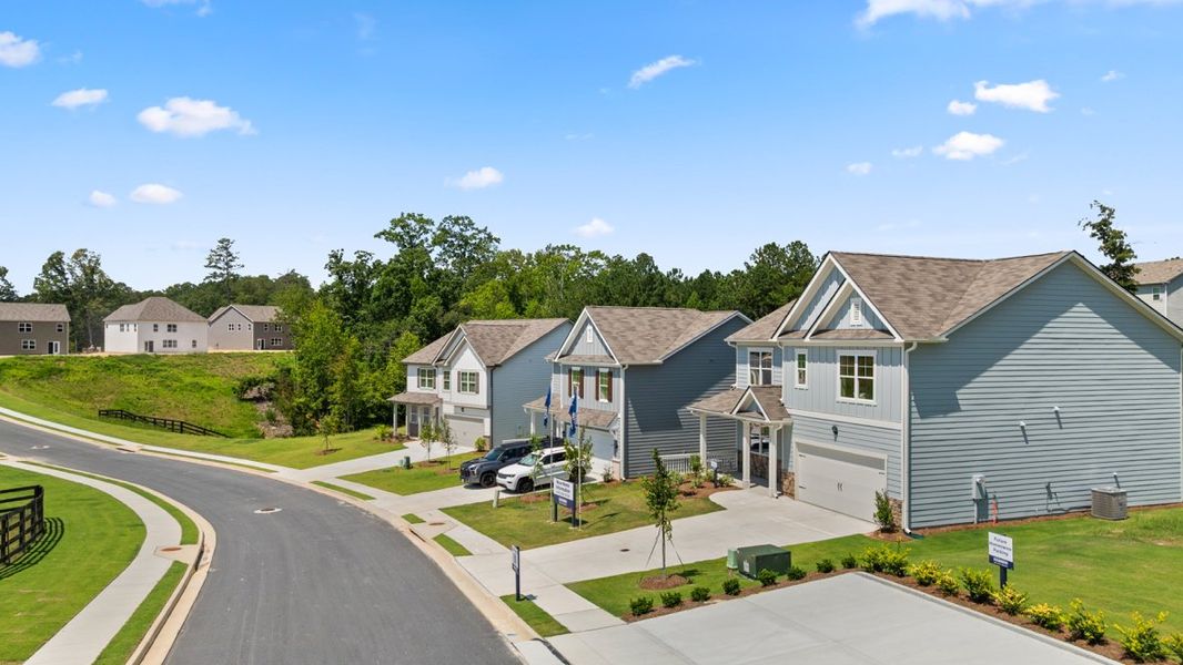 Front exterior of a home in the Lost Creek community, located in Dallas, GA (Image 8).